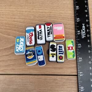 White‎ Claw Croc Charms Hard Seltzer Beer Jibbitz Miller Light Shoe Charm 10pc
